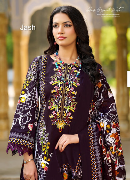 Bellisha Vol 9 Jash Cotton Karachi Salwar Suits Supplier Ahmedabad