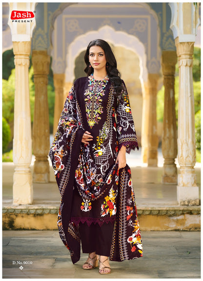 Bellisha Vol 9 Jash Cotton Karachi Salwar Suits Supplier Ahmedabad