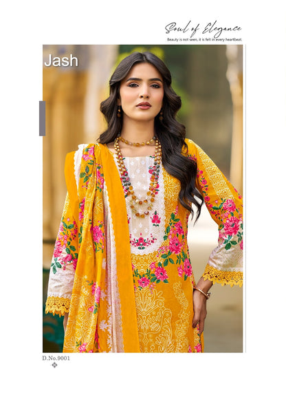 Bellisha Vol 9 Jash Cotton Karachi Salwar Suits Supplier Ahmedabad