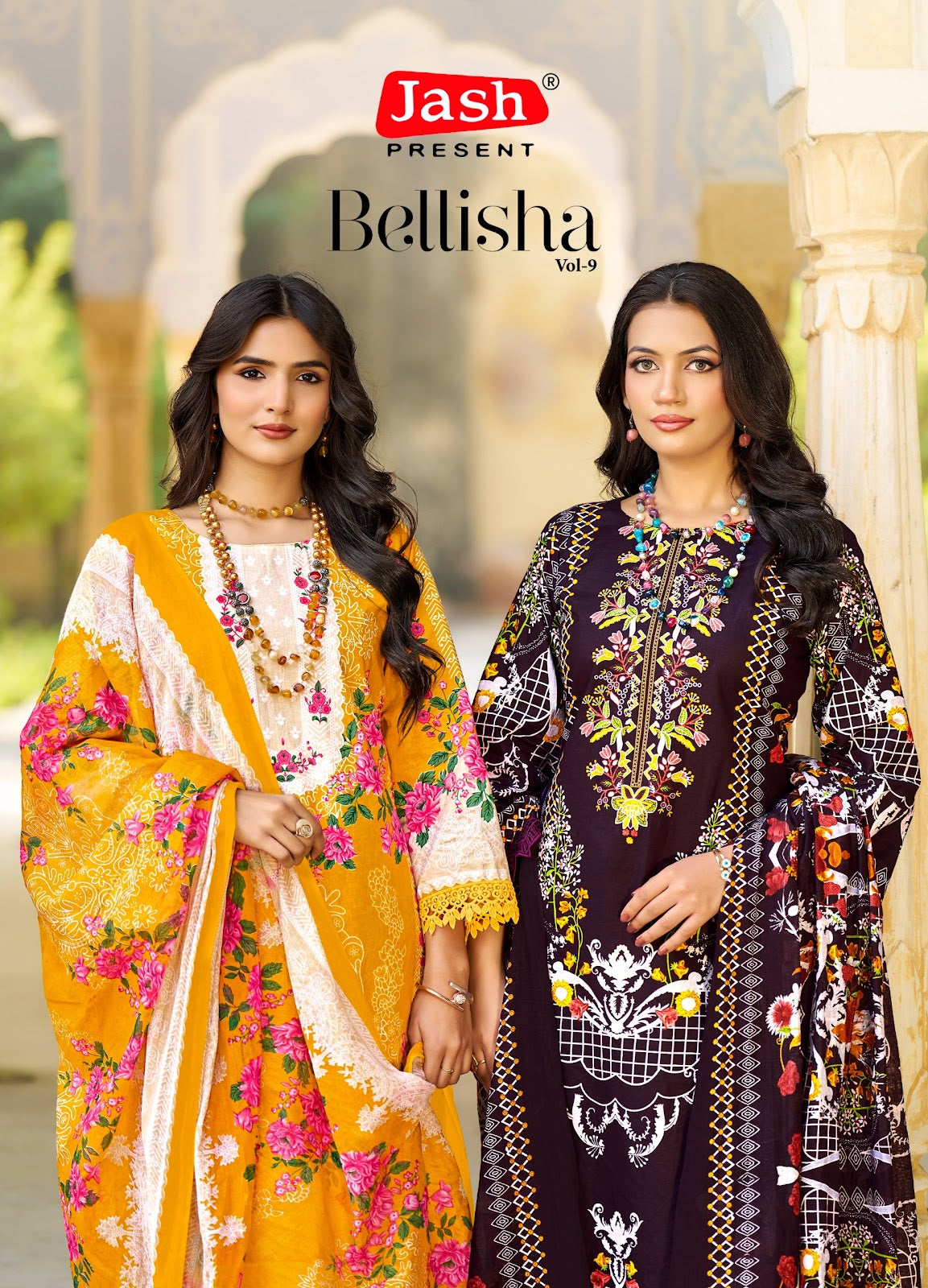 Bellisha Vol 9 Jash Cotton Karachi Salwar Suits Supplier Ahmedabad