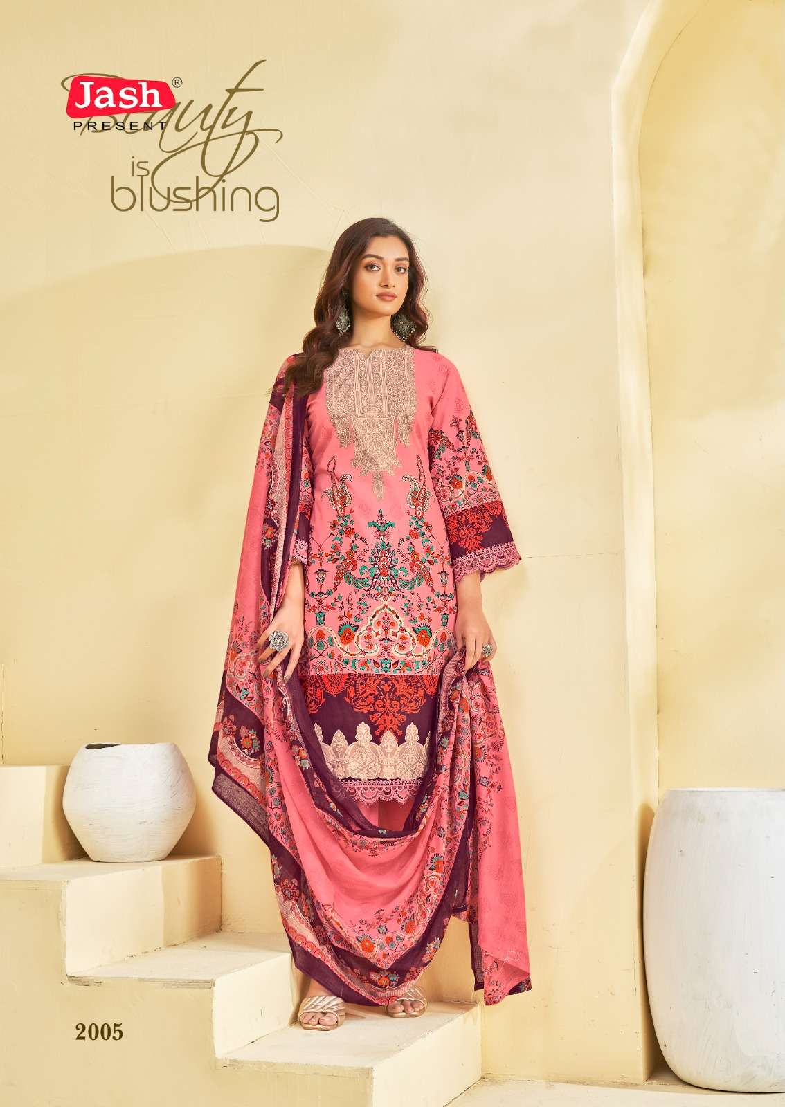 Belliza Vol 2 Jash Cotton Karachi Salwar Suits Supplier Gujarat