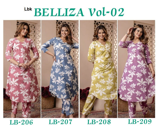 Belliza Vol 2 Lbk Rayon Co Ord Set Exporter