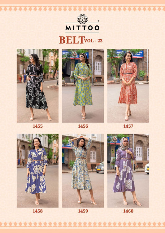Belt Vol 23 Mittoo Rayon One Piece Wholesale Price