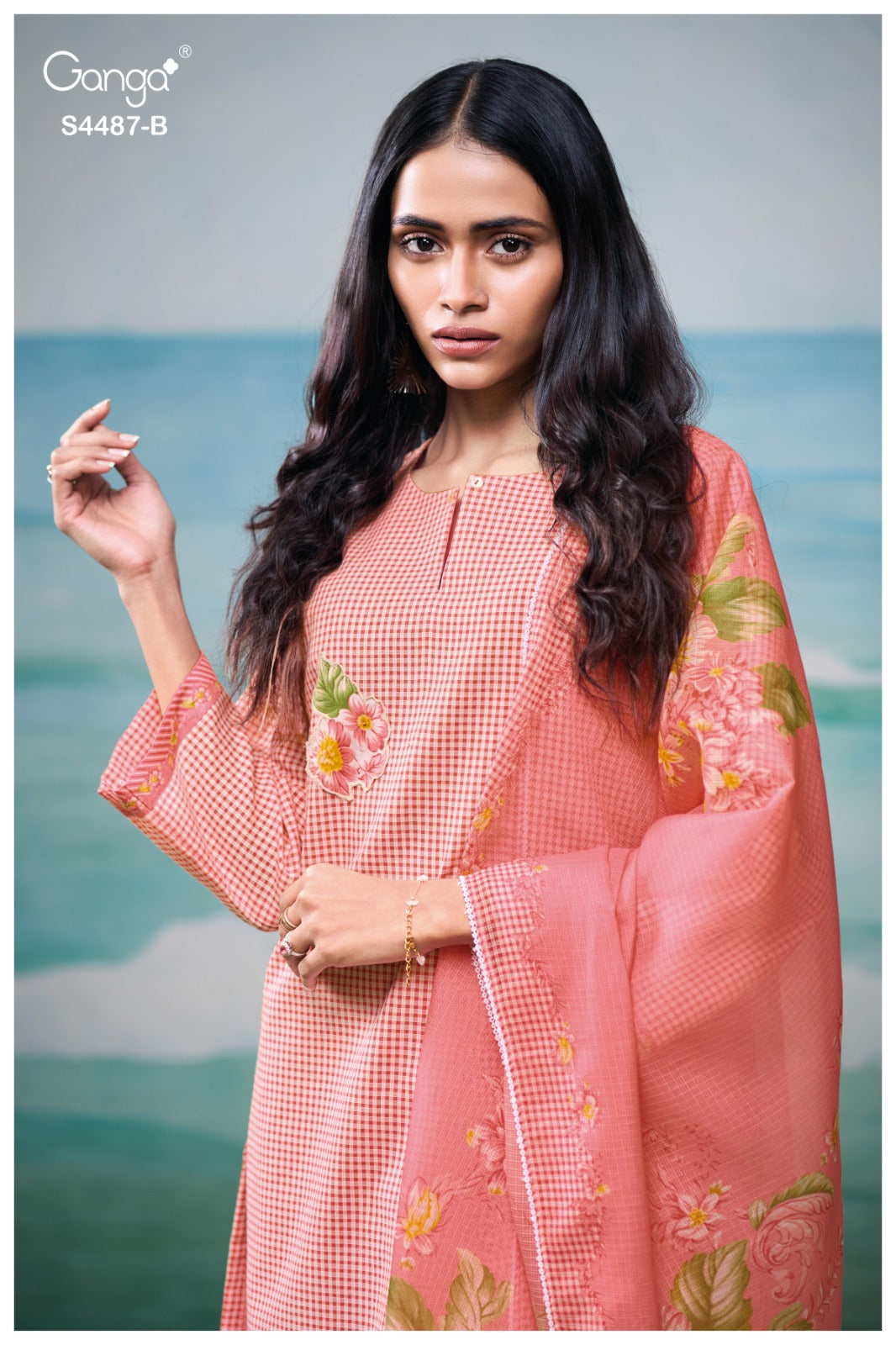 Belvya 4487 Ganga Cotton Pant Style Suits Wholesale