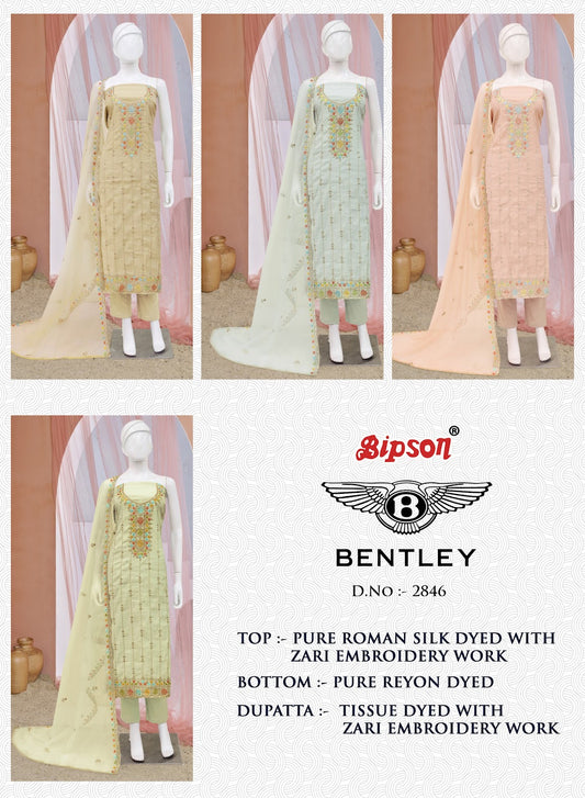 Bentley 2846 Bipson Prints Roman Silk Pant Style Suits Exporter Gujarat