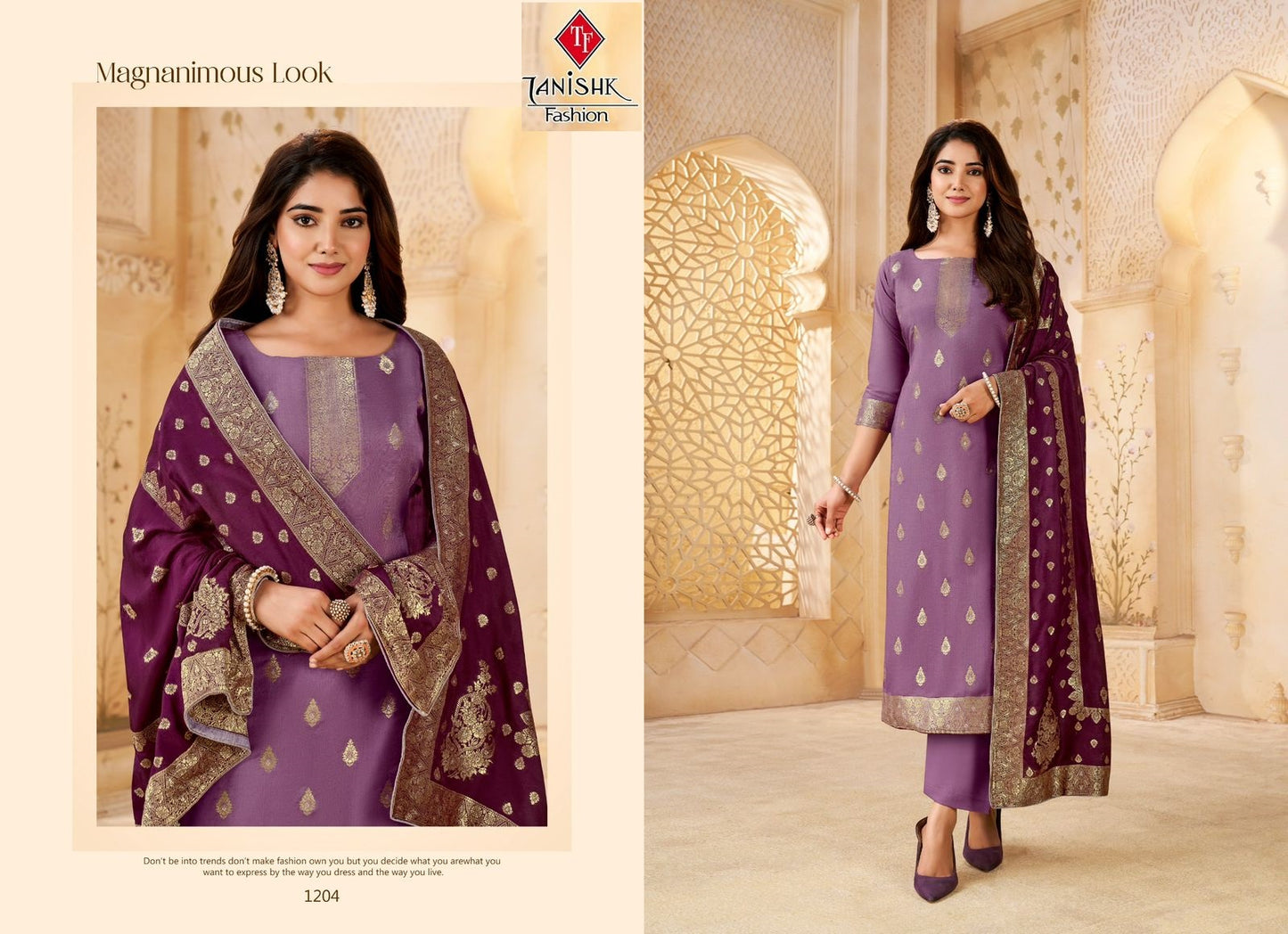 Benz 009 Tanishk Fashion Pure Muslin Pant Style Suits Supplier India