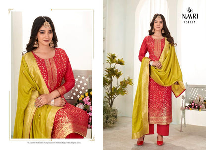Benz Vol 5 Naari Muslin Jacquard Pant Style Suits Wholesale Price