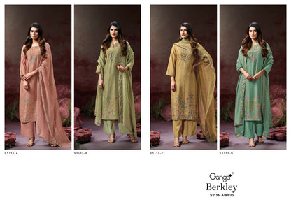 Berkley 3135 Ganga Premium Bemberg Plazzo Style Suits Manufacturer