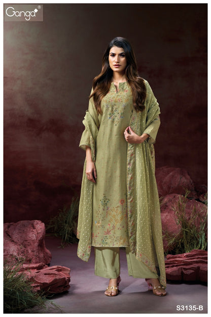 Berkley 3135 Ganga Premium Bemberg Plazzo Style Suits Manufacturer