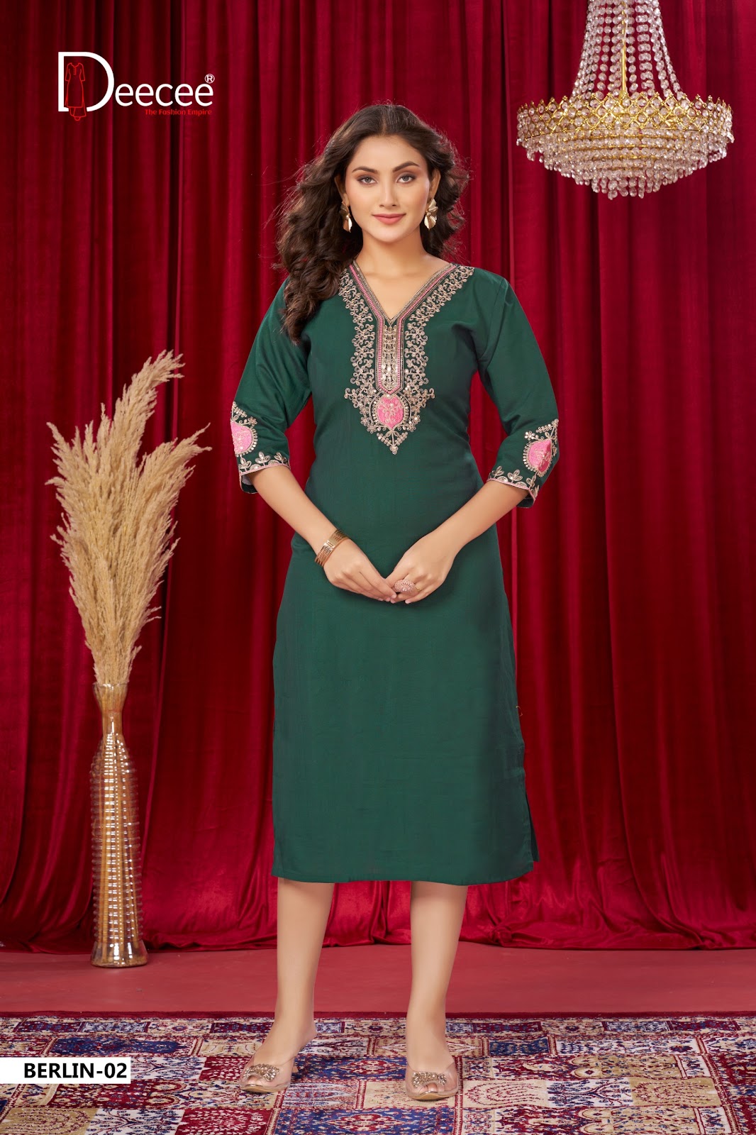 Berlin Deecee Vatican Straight Cut Kurtis Wholesaler Ahmedabad