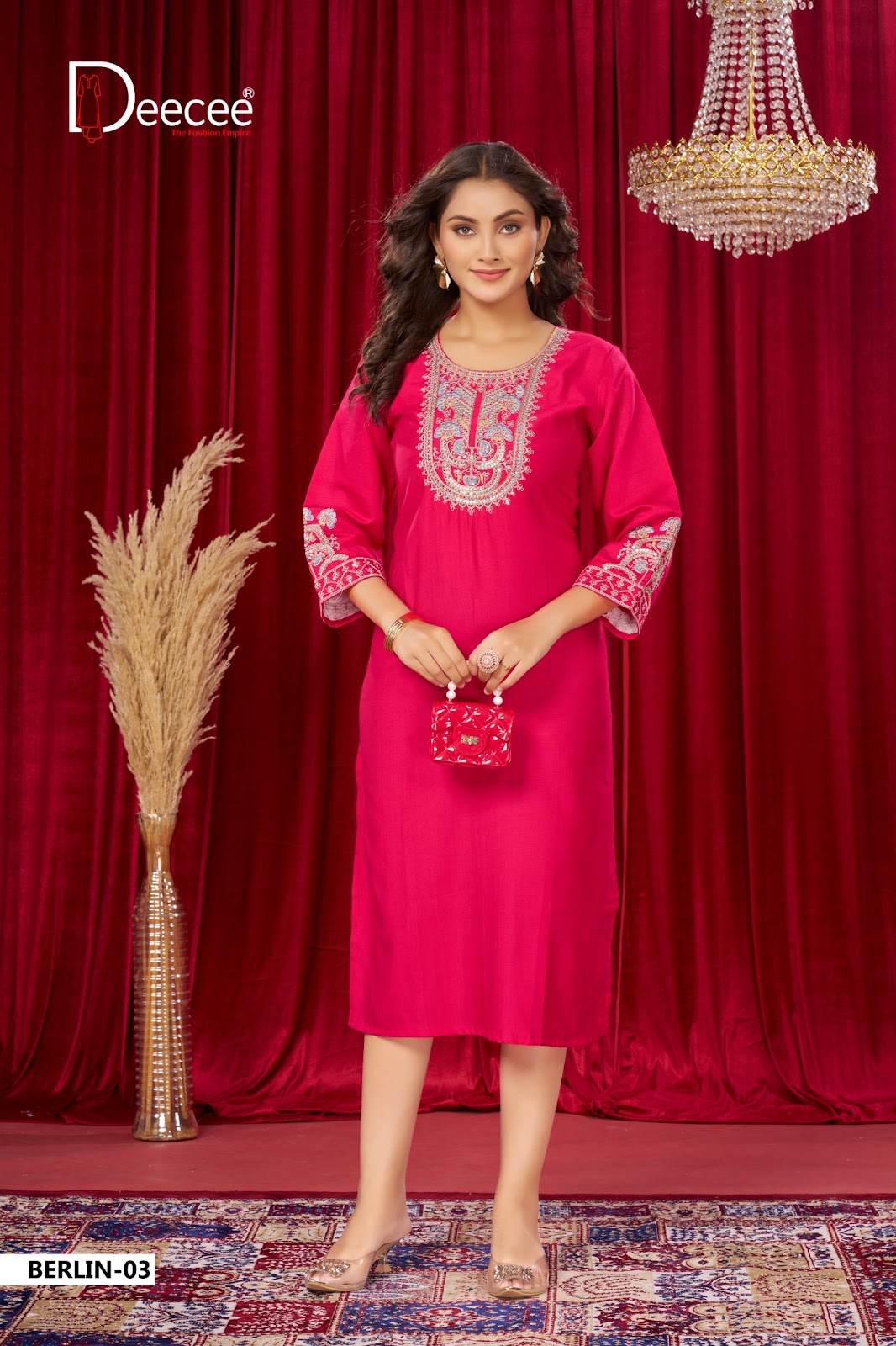 Berlin Deecee Vatican Straight Cut Kurtis Wholesaler Ahmedabad