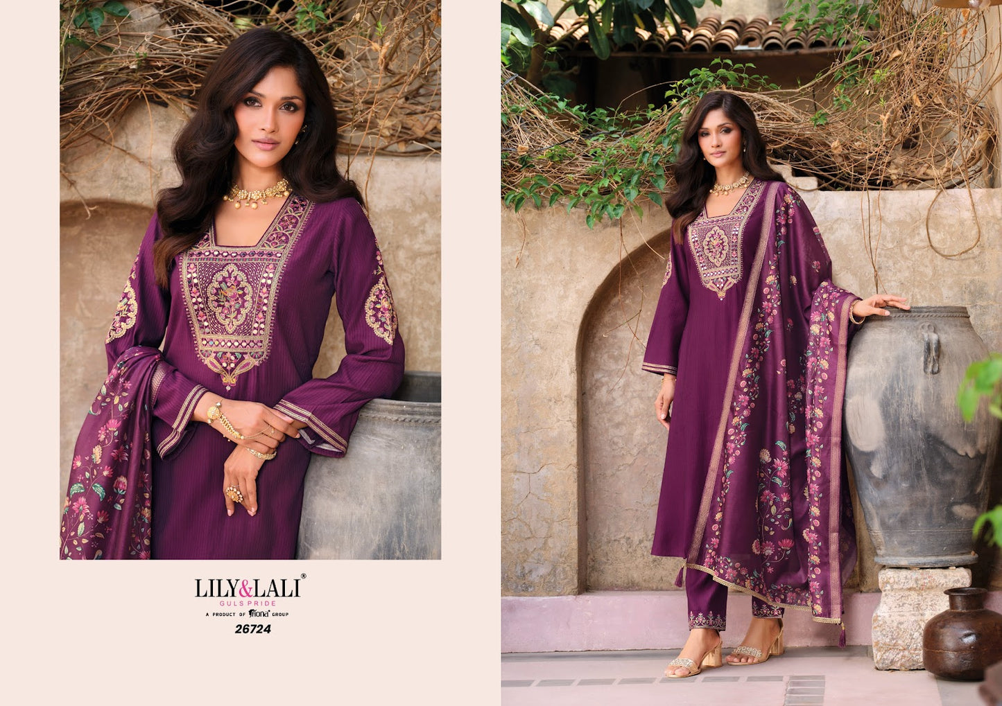 Berlin Lily Lali Viscose Silk Readymade Anarkali Suits Wholesaler Gujarat