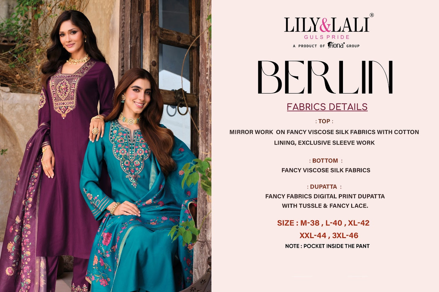 Berlin Lily Lali Viscose Silk Readymade Anarkali Suits Wholesaler Gujarat