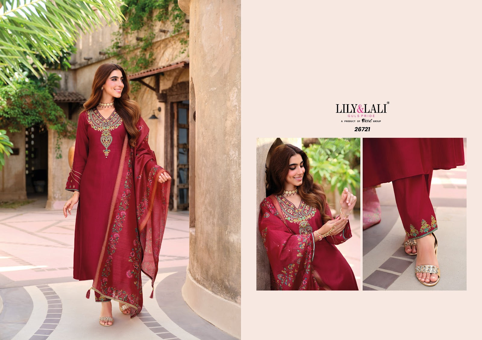 Berlin Lily Lali Viscose Silk Readymade Anarkali Suits Wholesaler Gujarat