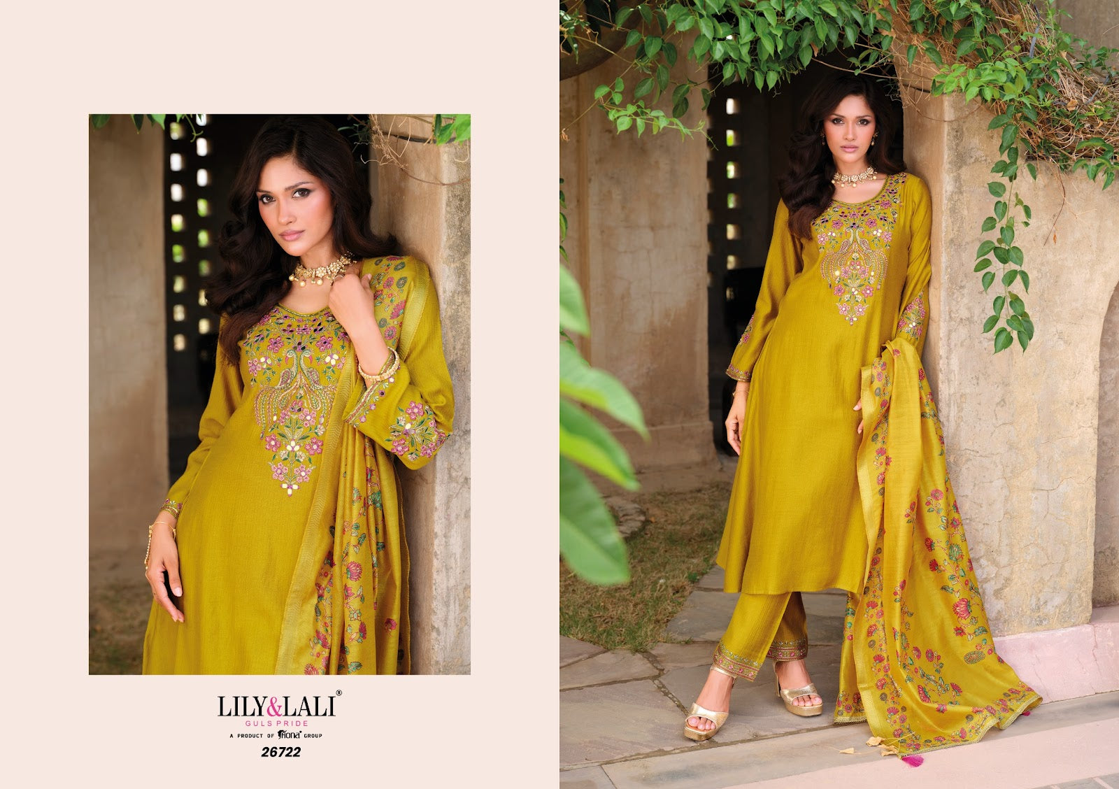 Berlin Lily Lali Viscose Silk Readymade Anarkali Suits Wholesaler Gujarat