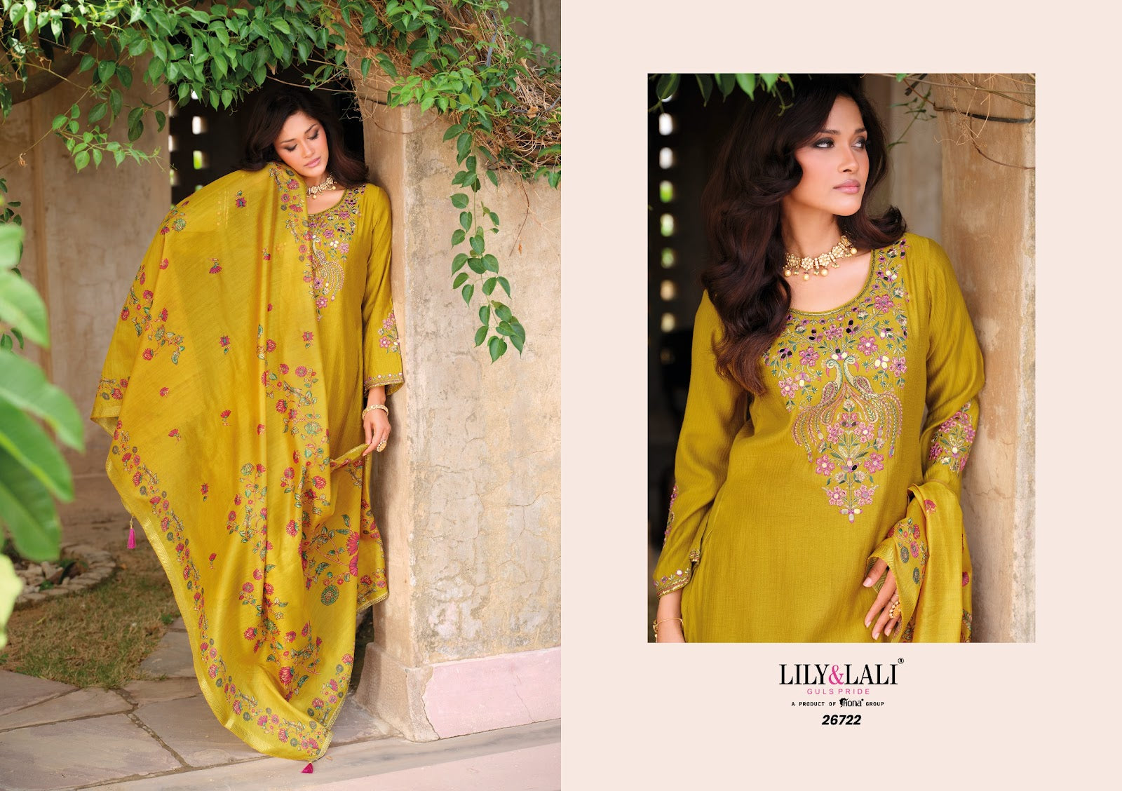 Berlin Lily Lali Viscose Silk Readymade Anarkali Suits Wholesaler Gujarat
