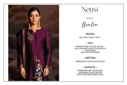 Berlin Netra Premium Viscose Pant Style Suits Wholesale