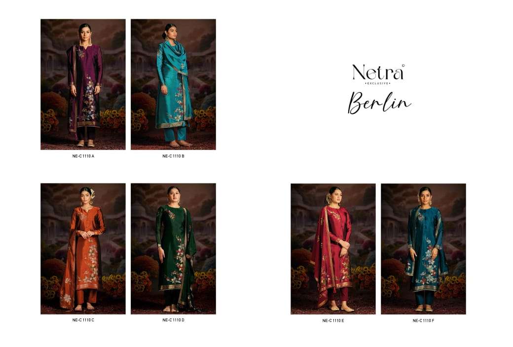 Berlin Netra Premium Viscose Pant Style Suits Wholesale