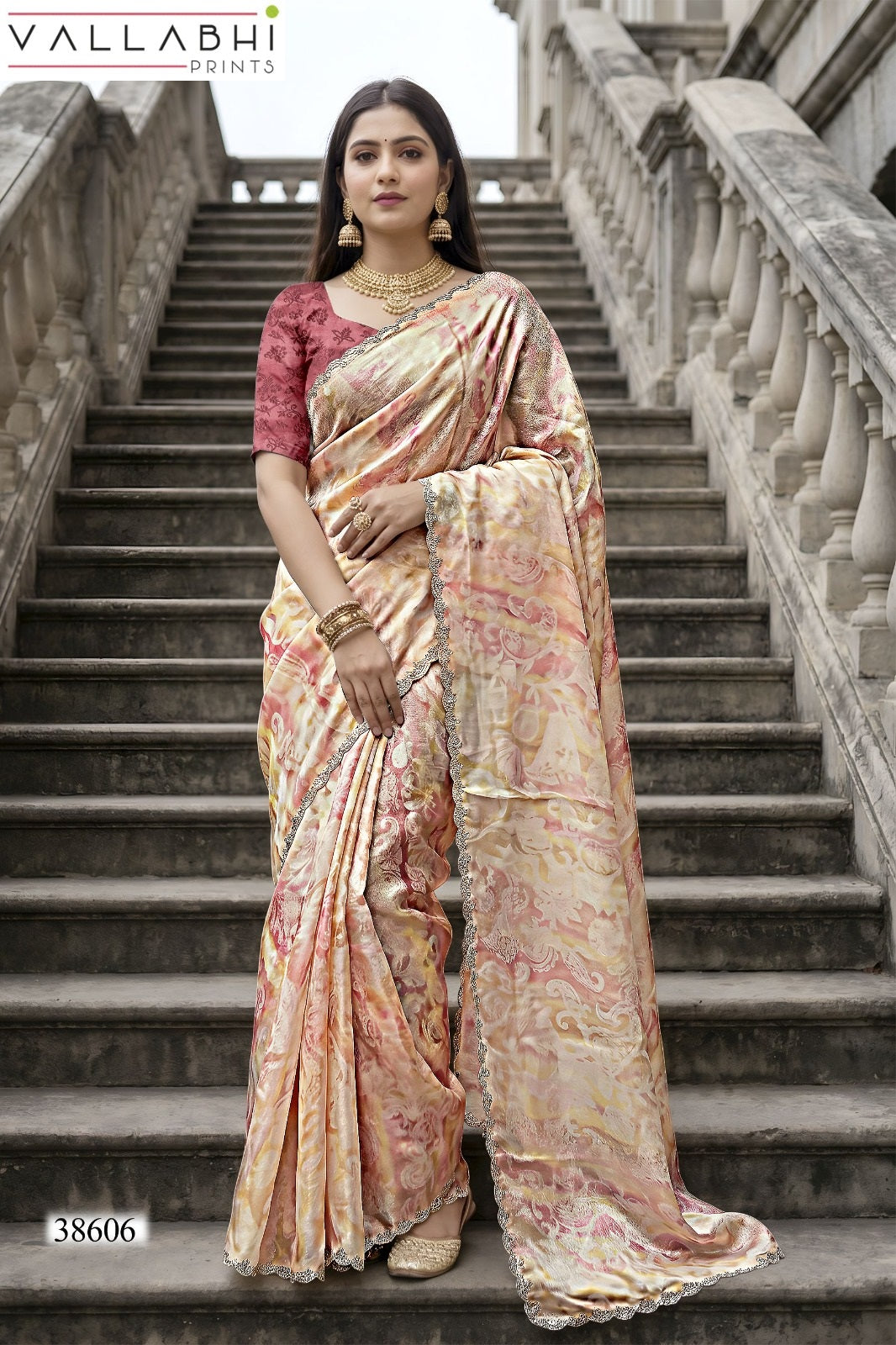 Berry Vol 15 Vallabhi Prints Sarees Wholesaler