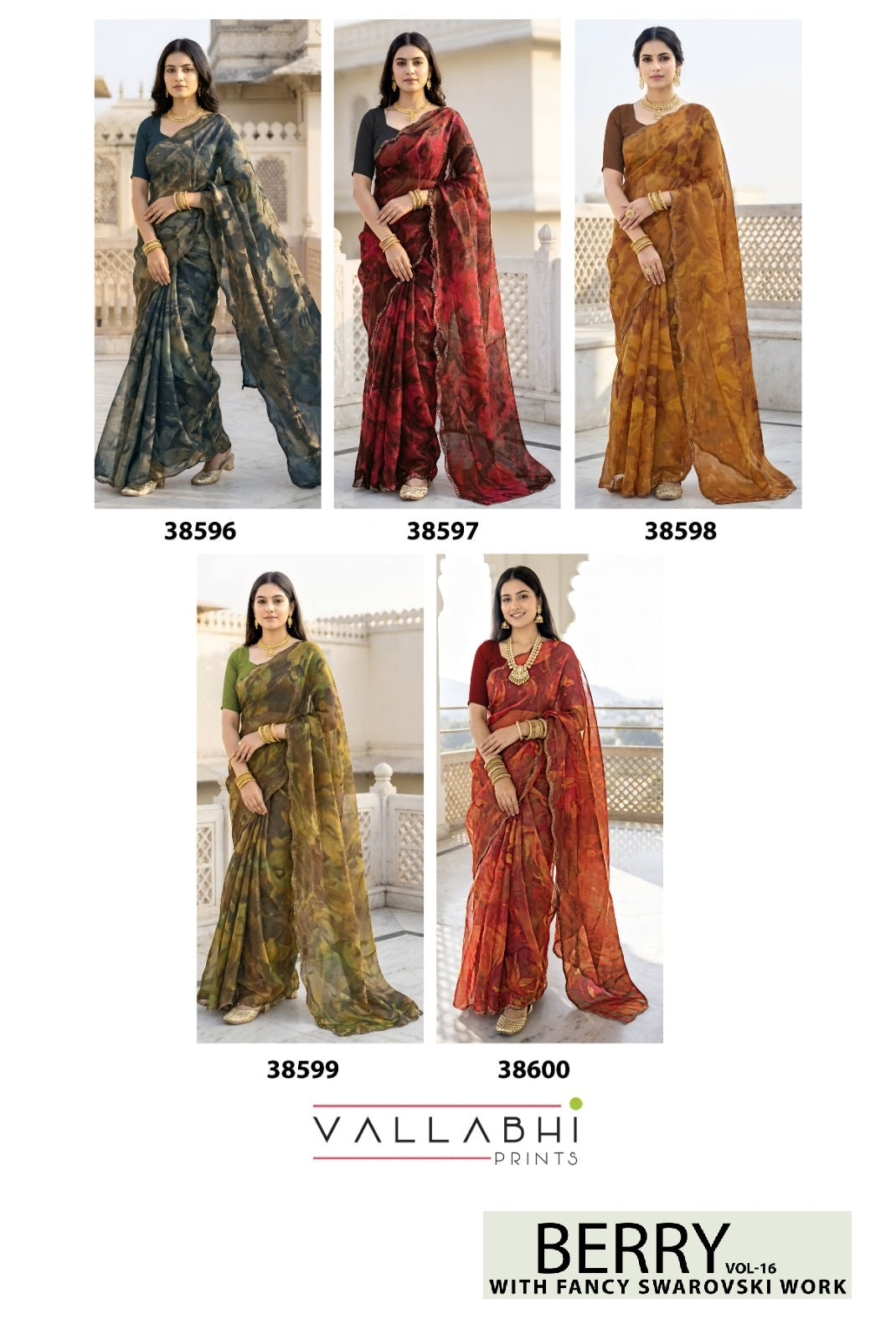 Berry Vol 16 Vallabhi Prints Sarees Manufacturer Ahmedabad