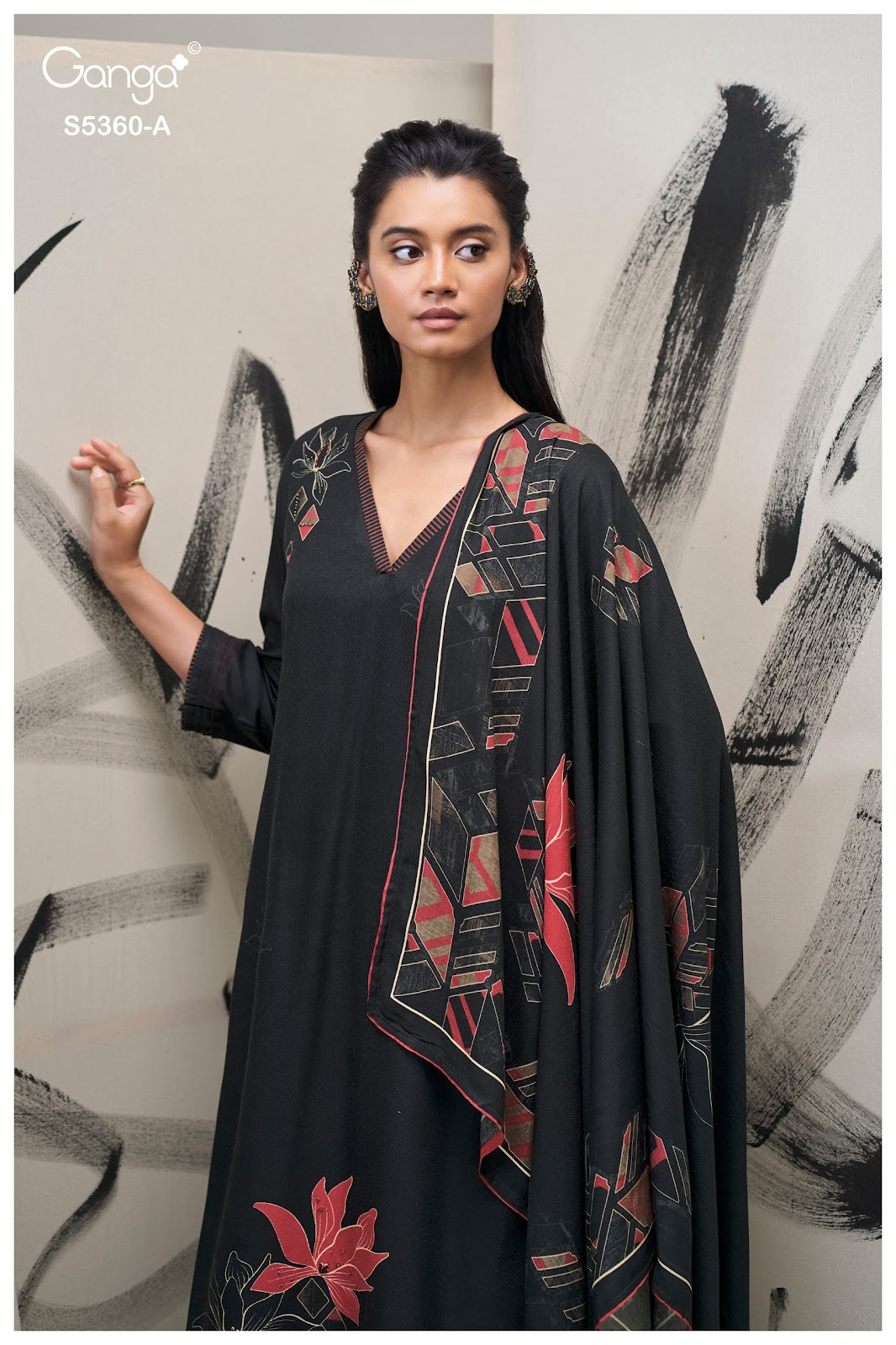 Berylia S5360 Ganga Wool Pashmina Suits Wholesaler
