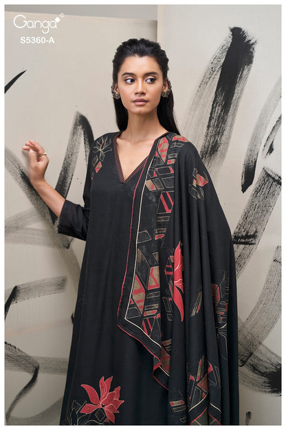Berylia S5360 Ganga Wool Pashmina Suits Wholesaler