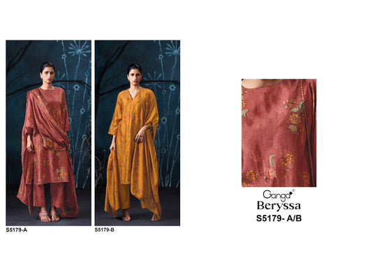 Beryssa S5179 Ganga Russian Silk Pant Style Suits Supplier India