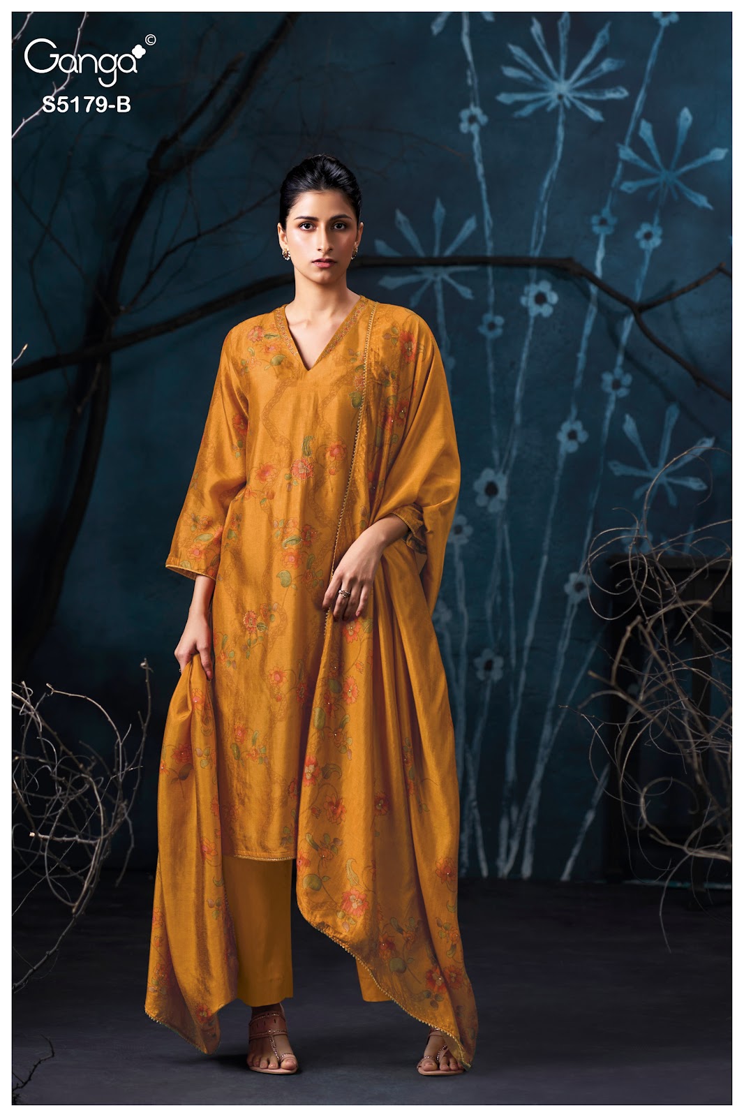 Beryssa S5179 Ganga Russian Silk Pant Style Suits Supplier India
