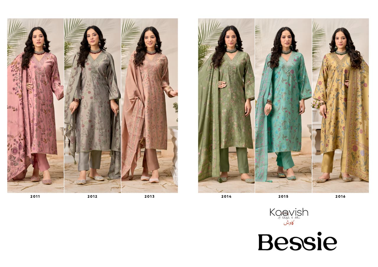 Bessie Kaavish Modal Silk Pant Style Suits Manufacturer India