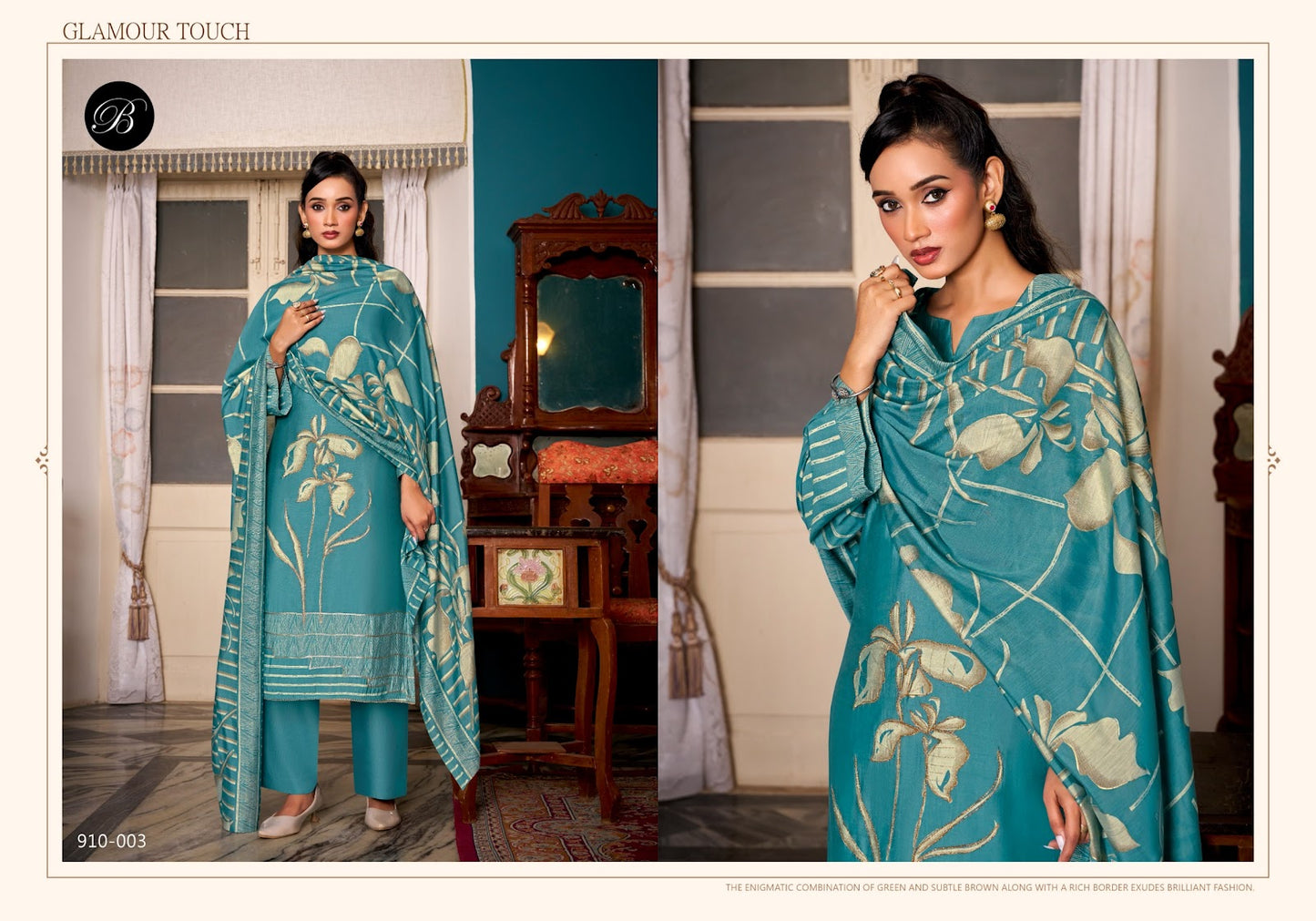 Betaab Belliza Designer Studio Viscose Muslin Karachi Salwar Suits Wholesale Rate