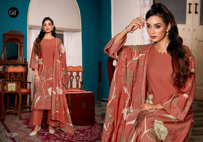 Betaab Belliza Designer Studio Viscose Muslin Karachi Salwar Suits Wholesale Rate