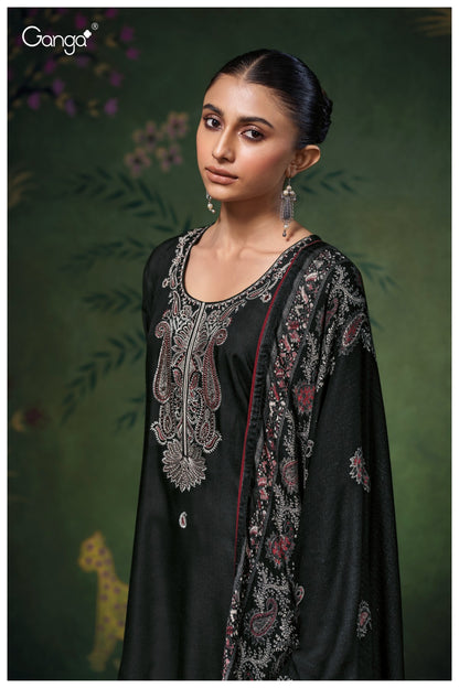 Beyla 3700 Ganga Pashmina Suits Wholesaler India