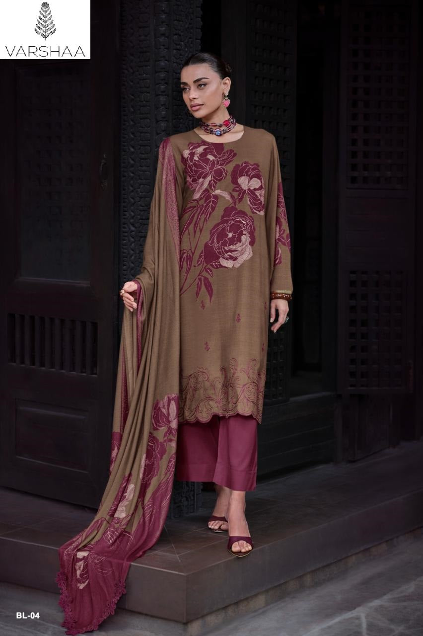 Beyond Luxury Varshaa Viscose Muslin Pant Style Suits Wholesaler
