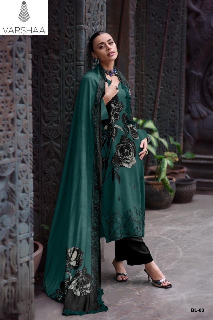 Beyond Luxury Varshaa Viscose Muslin Pant Style Suits Wholesaler