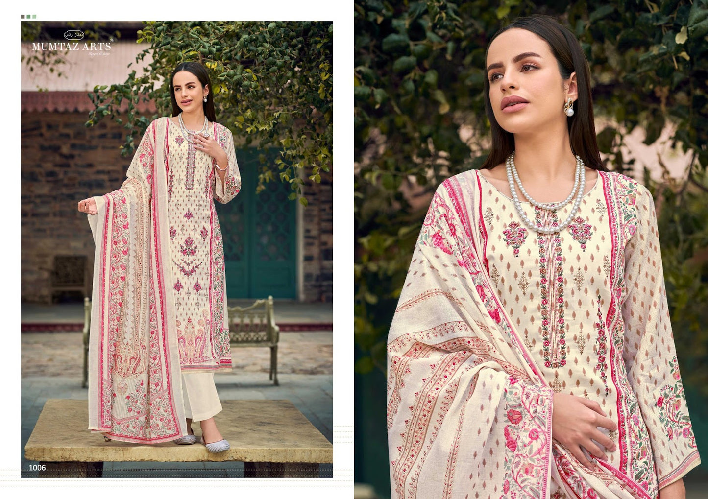 Beyond The Garden Mumtaz Arts Jam Satin Karachi Salwar Suits Supplier Ahmedabad