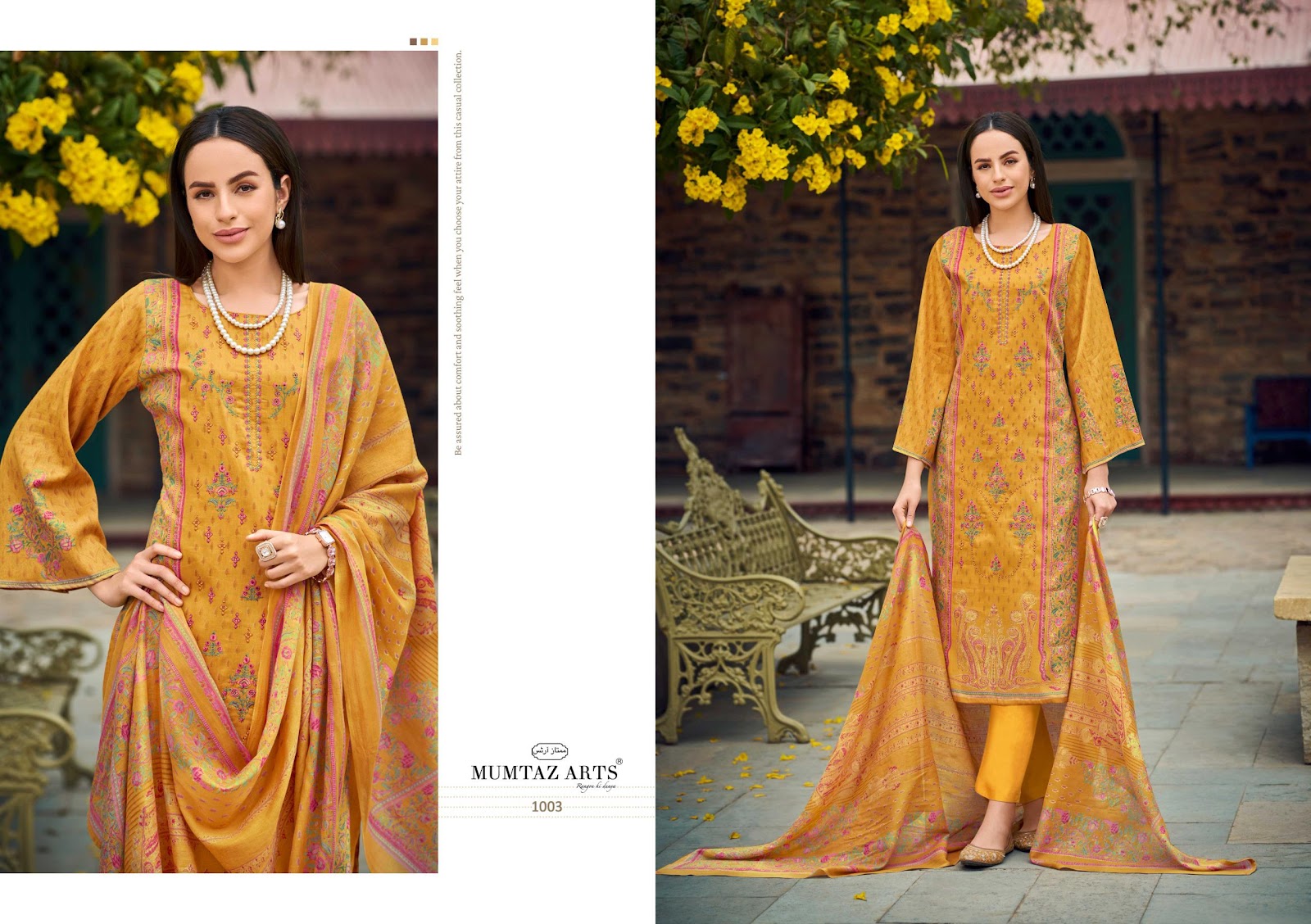 Beyond The Garden Mumtaz Arts Jam Satin Karachi Salwar Suits Supplier Ahmedabad