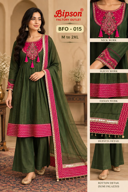 Bfo 015-016 Bipson Prints Viscose Readymade Suits Manufacturer Ahmedabad