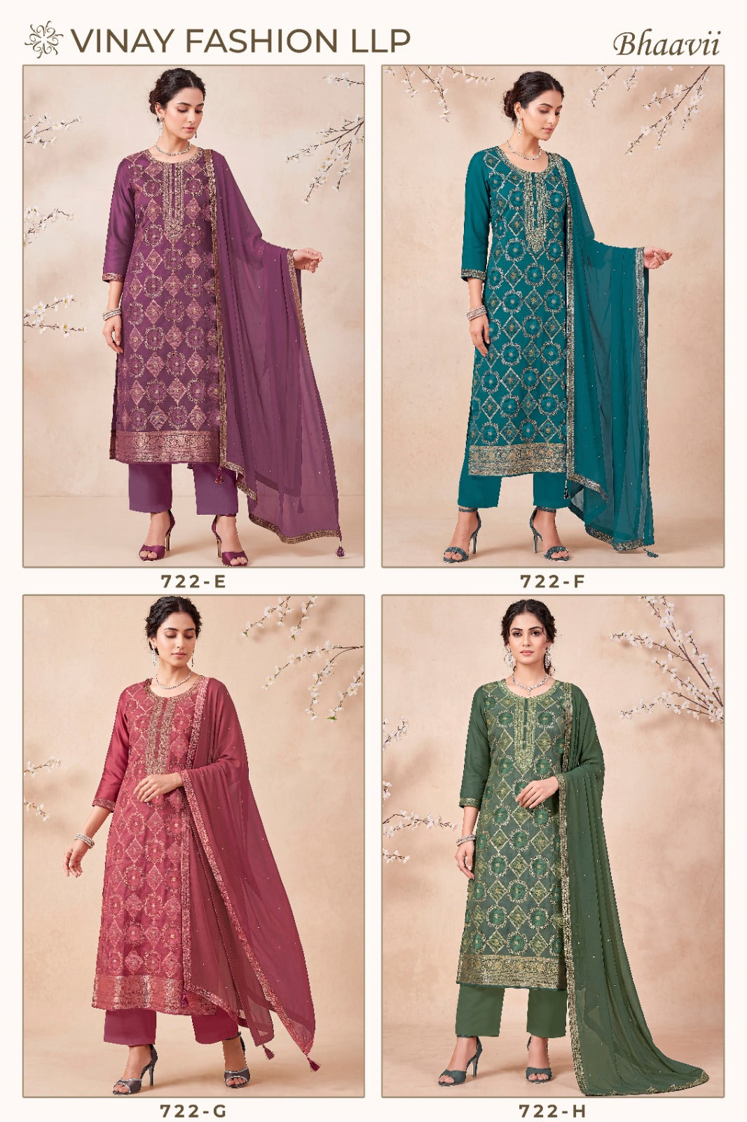 Bhaavii Vinay Fashion Llp Russian Silk Pant Style Suits Exporter Gujarat