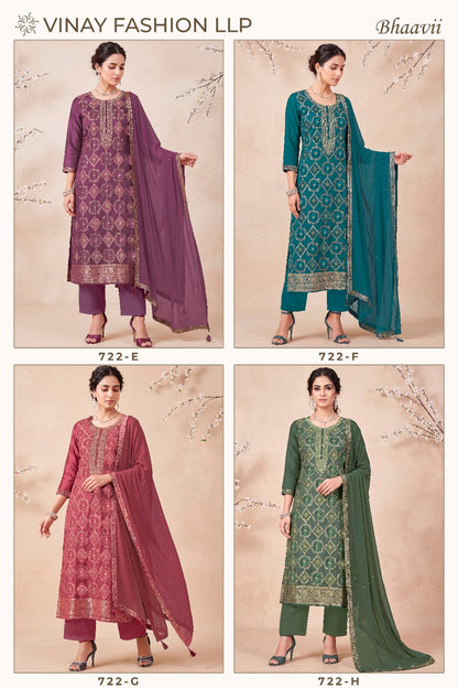 Bhaavii Vinay Fashion Llp Russian Silk Pant Style Suits Exporter Gujarat