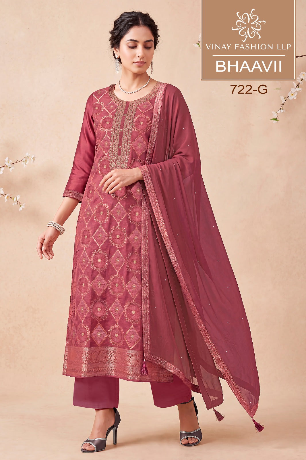 Bhaavii Vinay Fashion Llp Russian Silk Pant Style Suits Exporter Gujarat