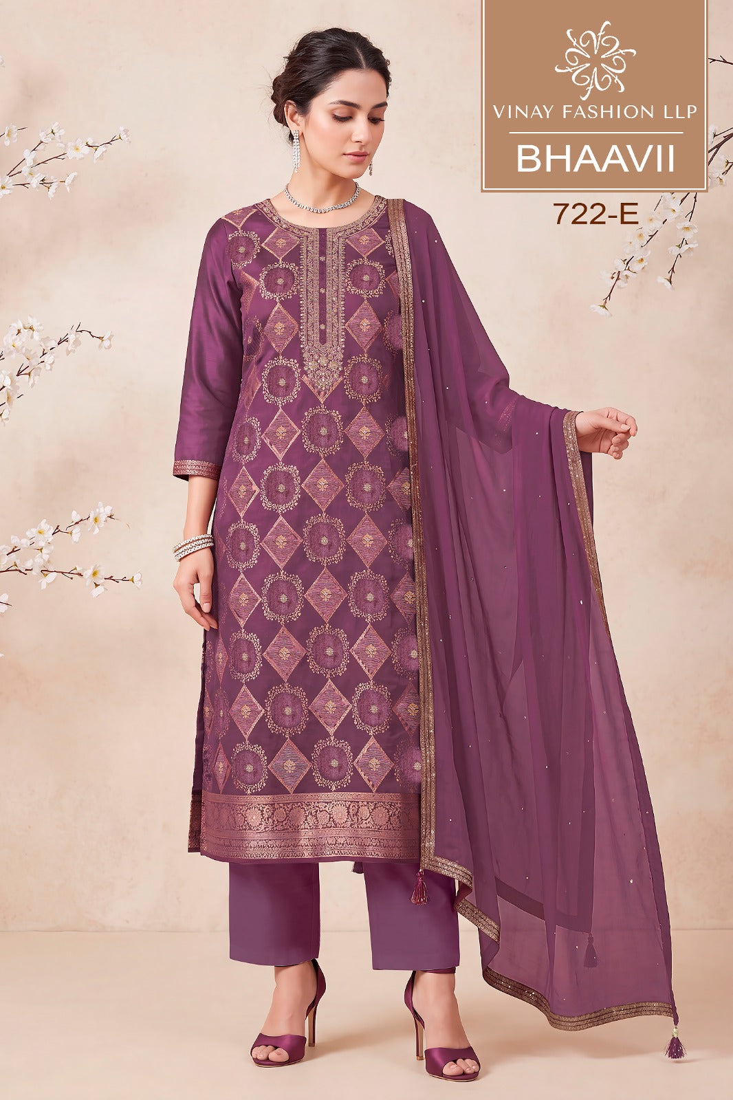 Bhaavii Vinay Fashion Llp Russian Silk Pant Style Suits Exporter Gujarat