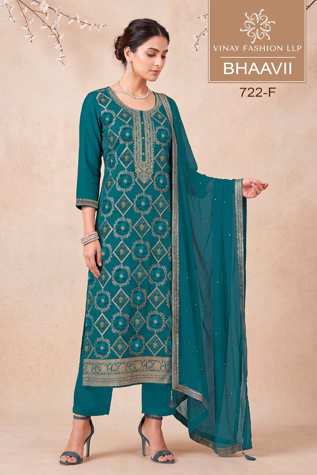 Bhaavii Vinay Fashion Llp Russian Silk Pant Style Suits Exporter Gujarat