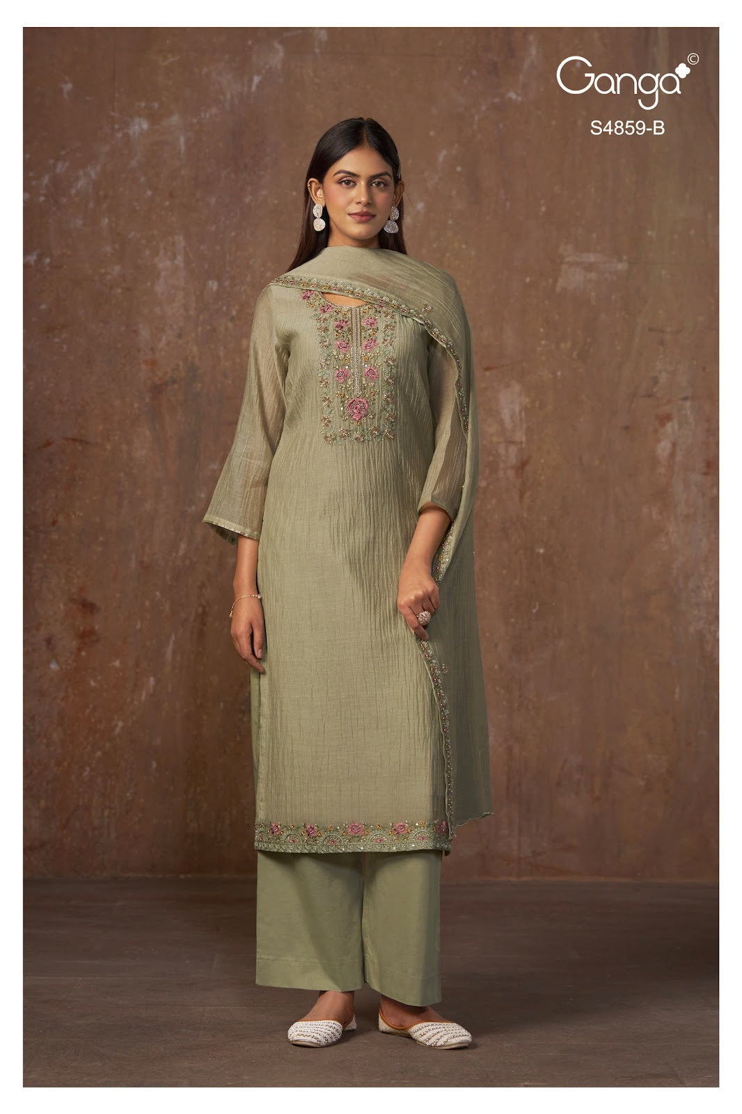 Bhakti S4859 Ganga Banarasi Plazzo Style Suits Supplier India
