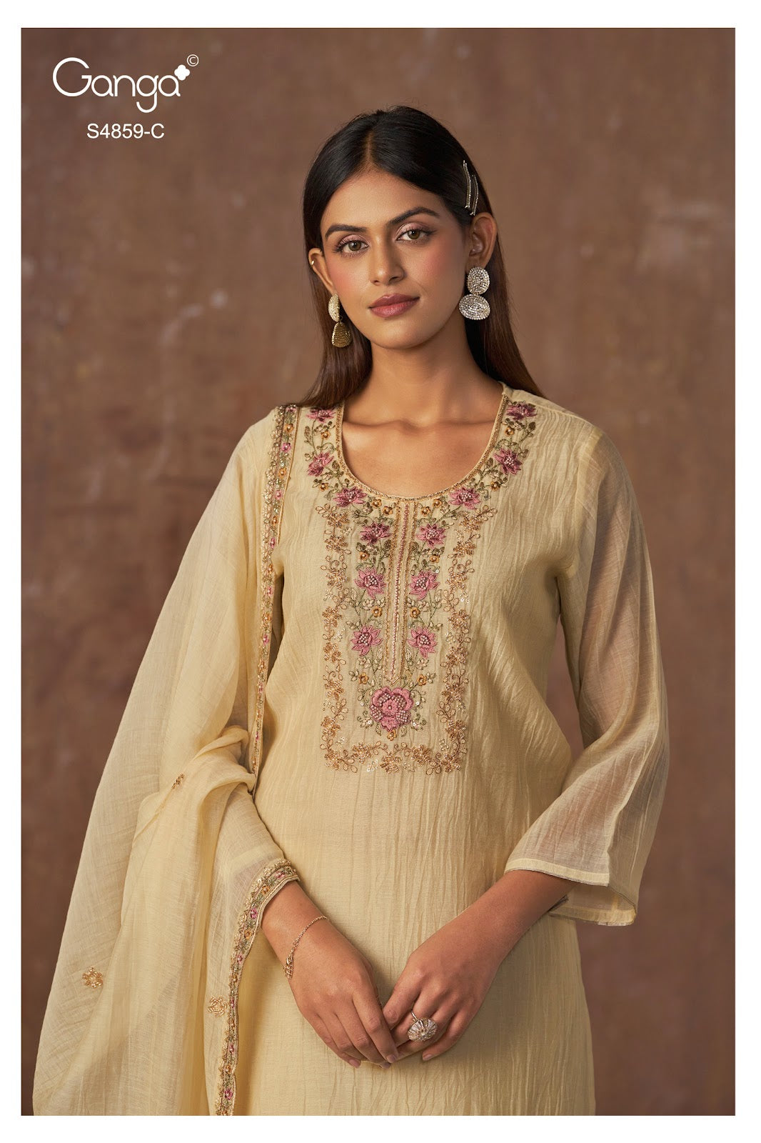 Bhakti S4859 Ganga Banarasi Plazzo Style Suits Supplier India