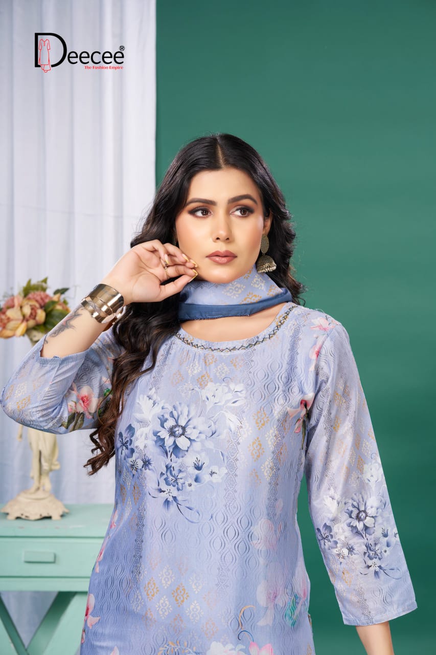 Bhandan Deecee Muslin Silk Readymade Pant Style Suits Exporter