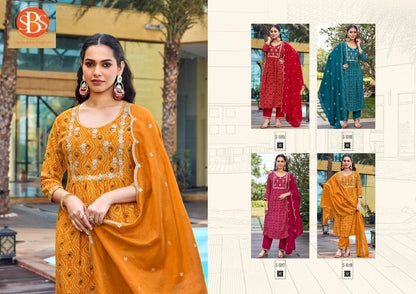 Bhargavi Sbs Rayon Readymade Pant Style Suits Manufacturer India