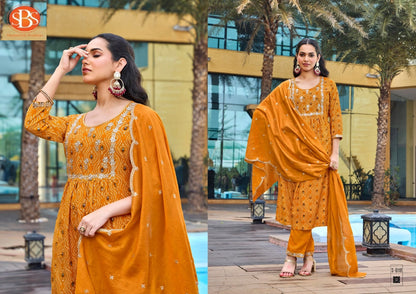 Bhargavi Sbs Rayon Readymade Pant Style Suits Manufacturer India