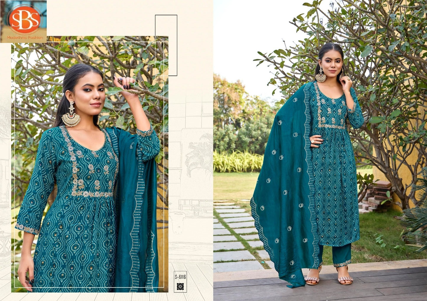 Bhargavi Sbs Rayon Readymade Pant Style Suits Manufacturer India