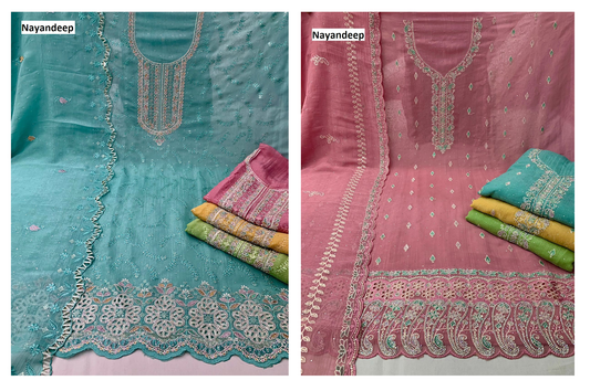 Bhavika Nayandeep Silk Salwar Suits Supplier India