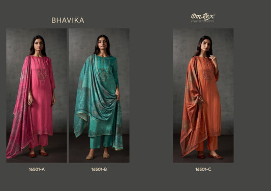 Bhavika Omtex Dutch Silk Pant Style Suits Manufacturer India